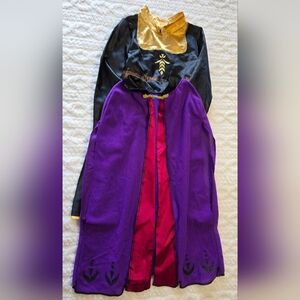 Disney Frozen Anna Costume Dress + Cape Set Girls 5–6X